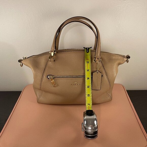Coach Soft Pebbled Leather Shoulder Bag - Picture 8 of 11